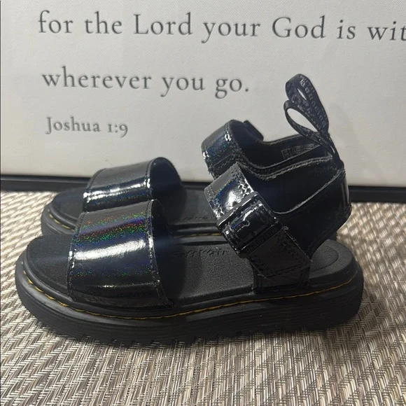 Dr. Martens Black Chunky Platform Sandals Box 1 - Picture 4 of 8